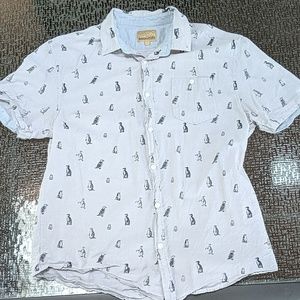 Penguin Button Up Tee Shirt